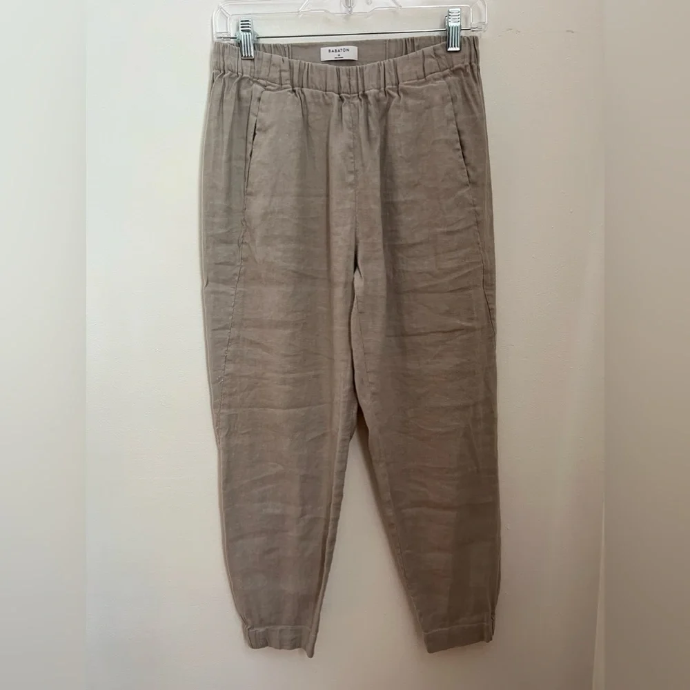 Aritzia Dexter Linen Blend Jogger Pant Medium